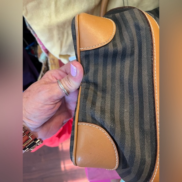 Fendi Authentic Vintage Penguin Striped Boston Duffel Bag - Picture 10 of 14